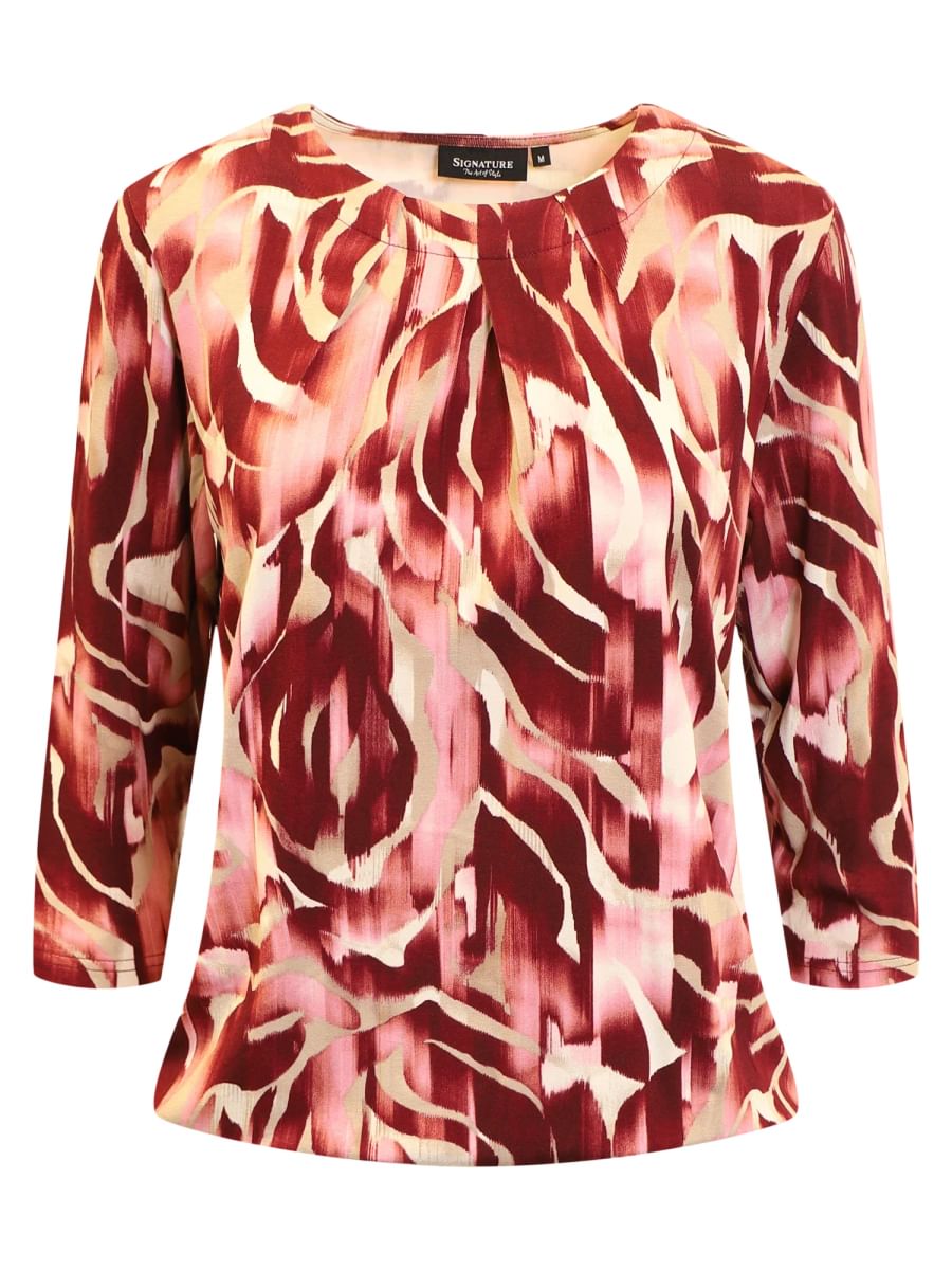 Signature T-Shirt 3/4 Sleeve Wild Rose