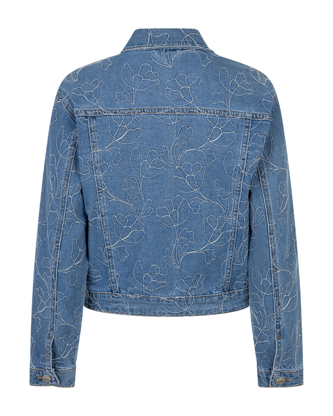 Red button Sally Jacket embroidery