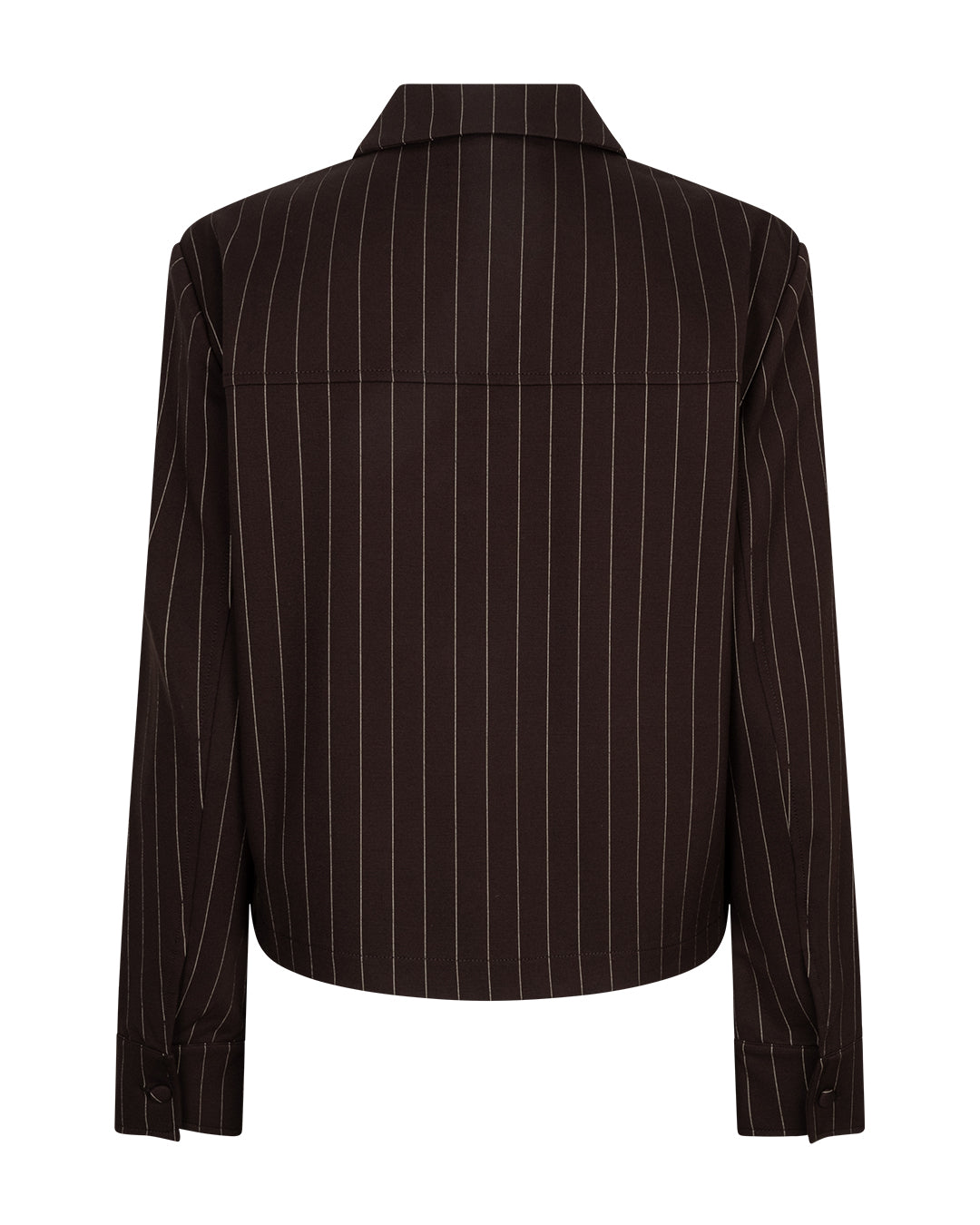 Red Button Jacket Punta Pinstripe