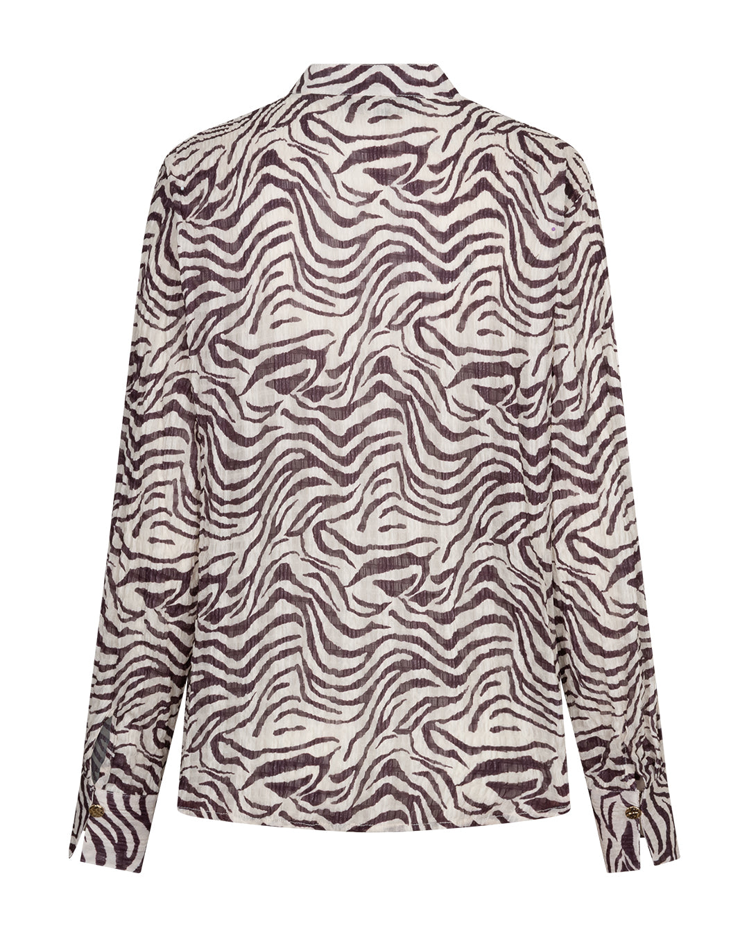 Red Button Blouse Zebra