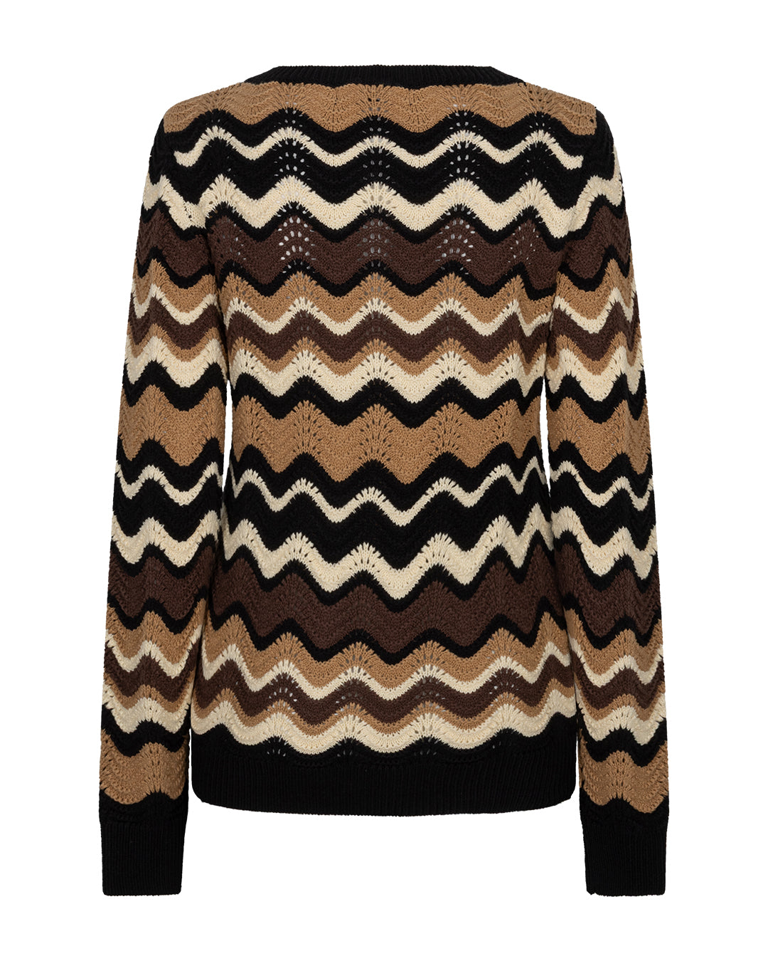 Red Button Sweater Fanny Stripe