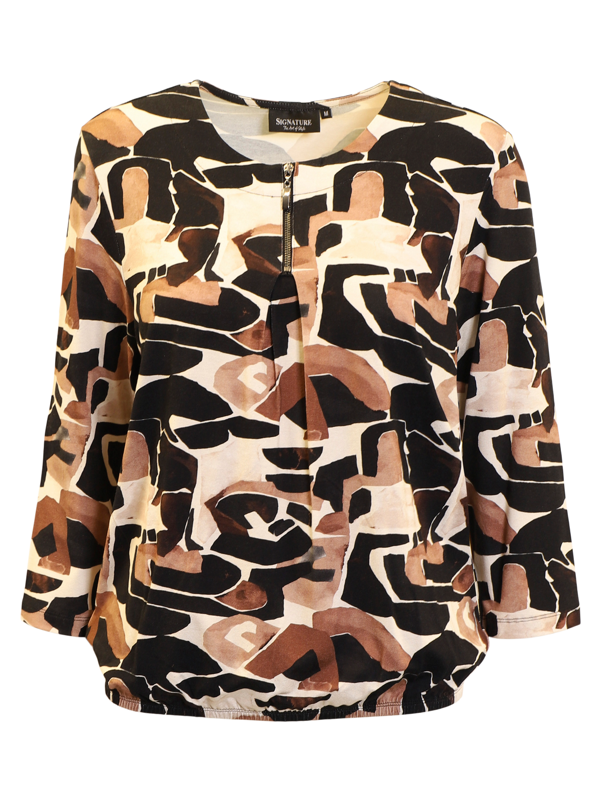 Signature T-Shirt 3/4 Sleeve Zip