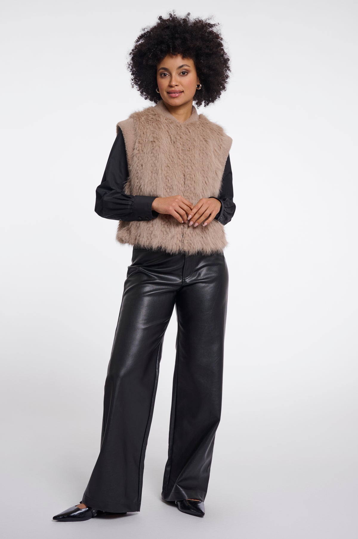 Rino & Pelle Fur Strickjacke