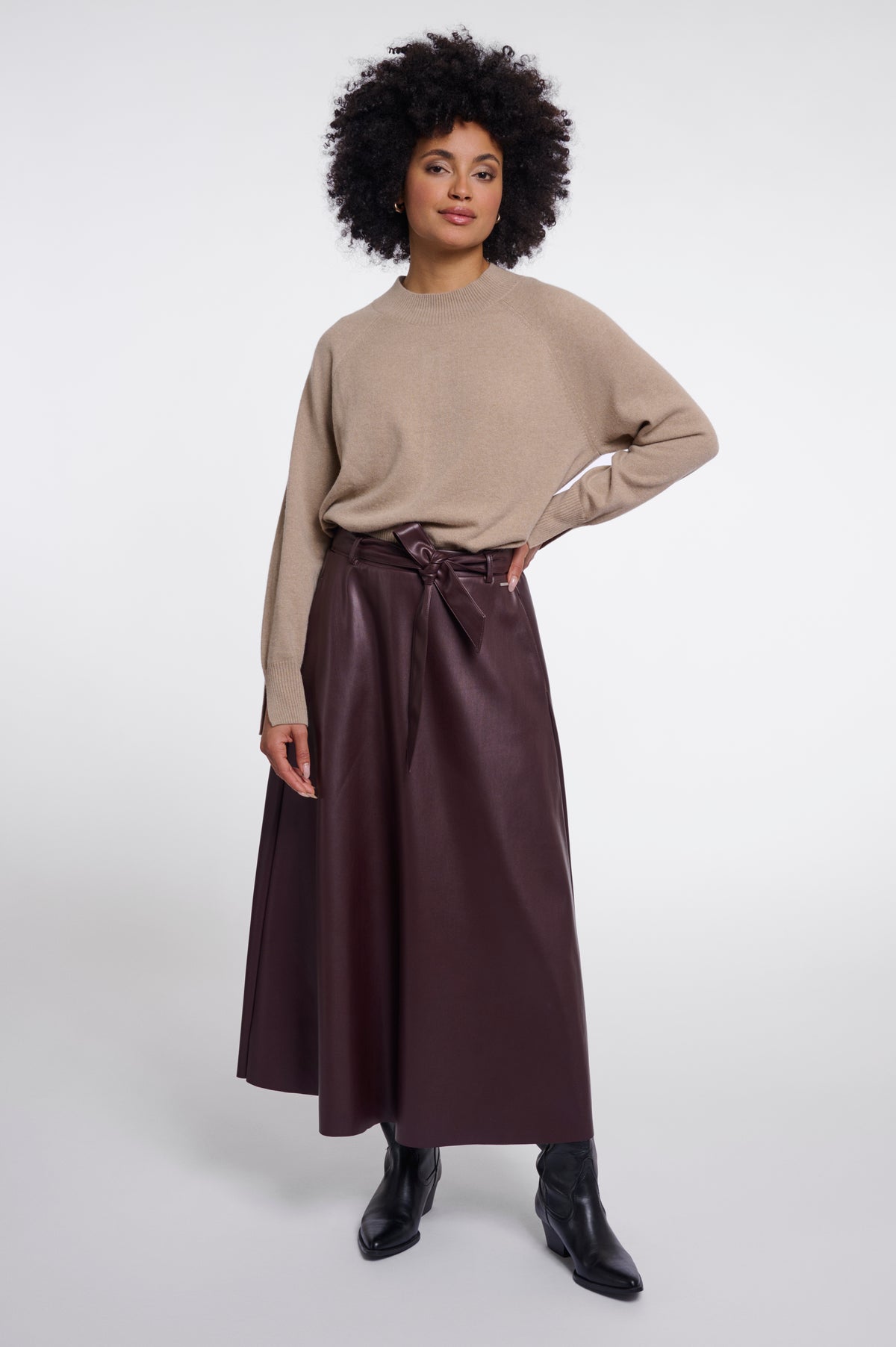 Rino & Pelle Chelsea Faux Leather Skirt