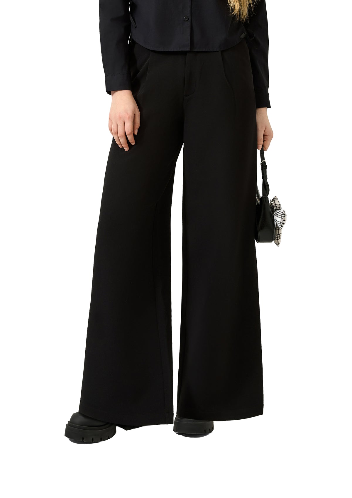 QS Women Pantalon Slanted Waist