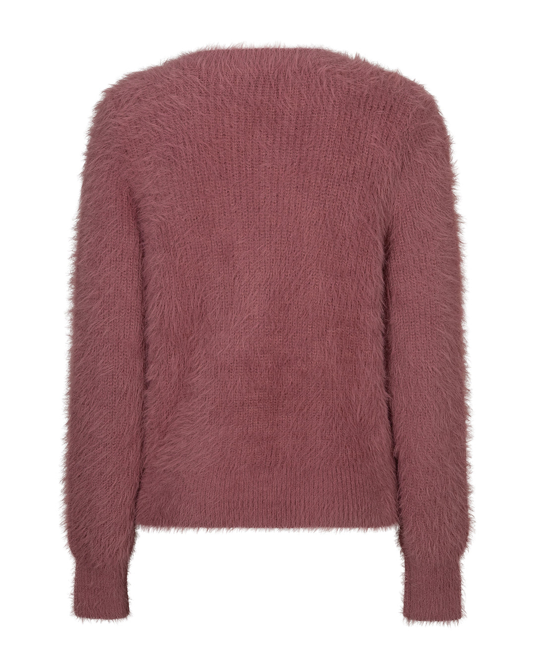 Red Button Cardigan Fuzzy