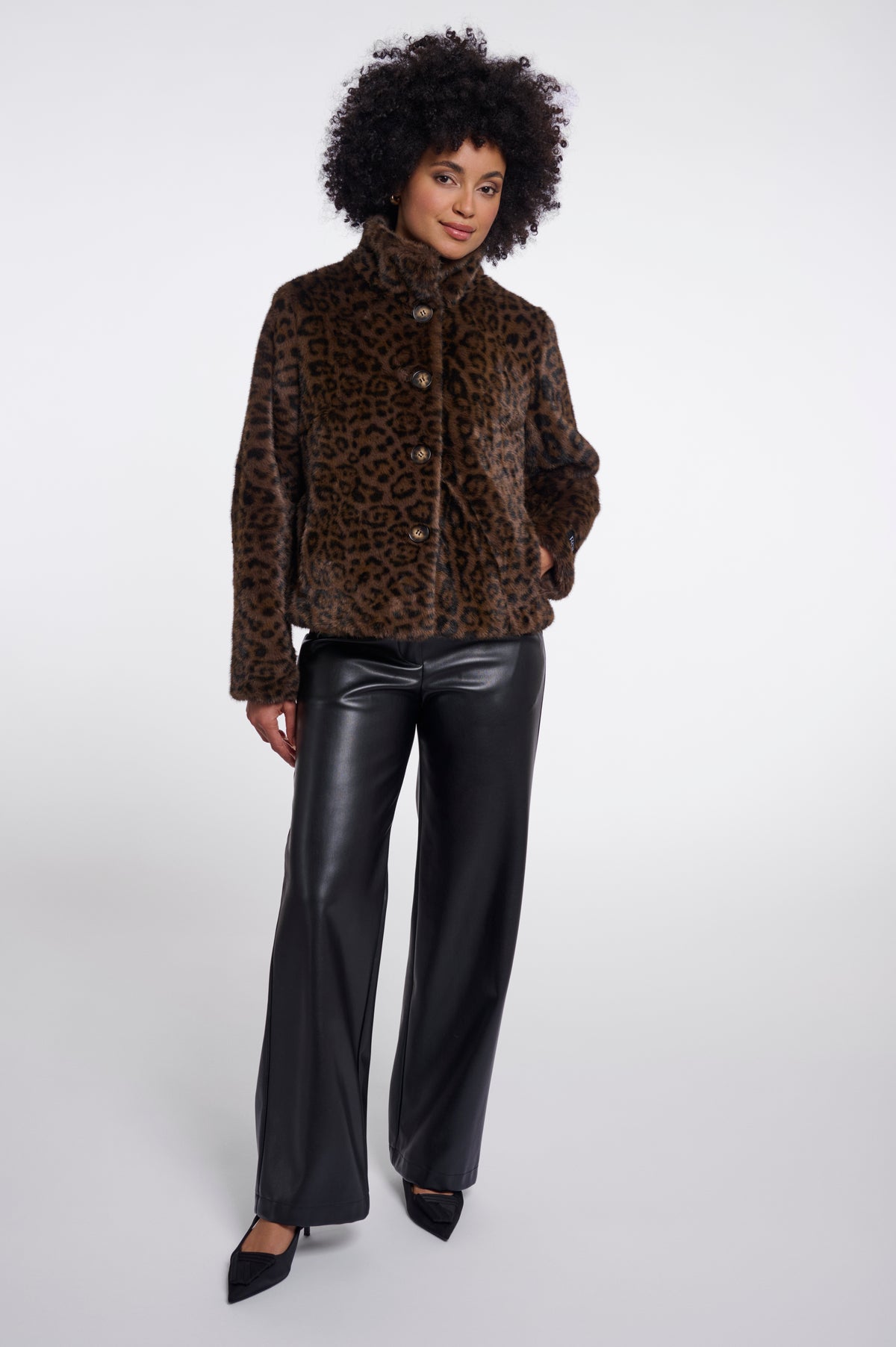 Rino & Pelle Vie Coat Leopard