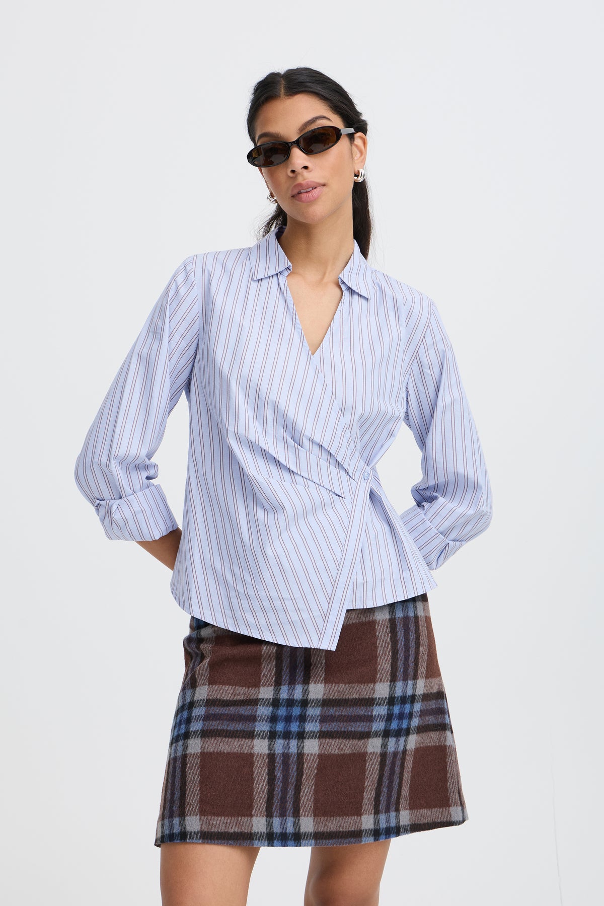 B. Young Byhene Wrap Blouse